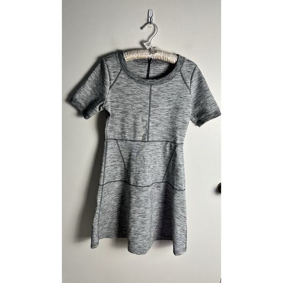 Athleta Womens Heathered Gray En Route Dress Fit And Flare Size Small - Picture 4 of 11